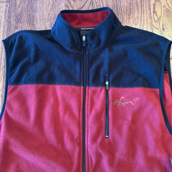 NWT Greg Norman Tasso Elba Golf Vest Mens L Performance Five Iron Fleece Active - Picture 3 of 10